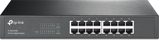 TP-LINK TL-SG1016D Unmanaged L2 Switch with 16 Gigabit (1Gbps) Ethernet Ports