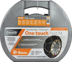 Cartech One Touch Fast Fit No 60 Χιονοαλυσίδες Επιβατικού Αυτοκινήτου Πάχους 9mm Cartech One Touch Fast Fit No 60 Χιονοαλυσίδες Επιβατικού Αυτοκινήτου Πάχους 9mm