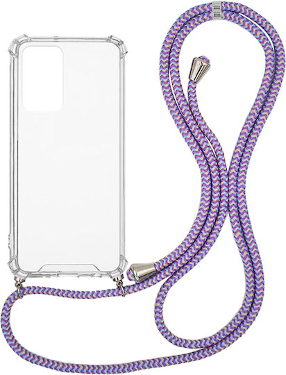 Sonique Armor Задна корица Силикон с Каишка Rainbow Lilac (Redmi Note 11 / 11S 4G)