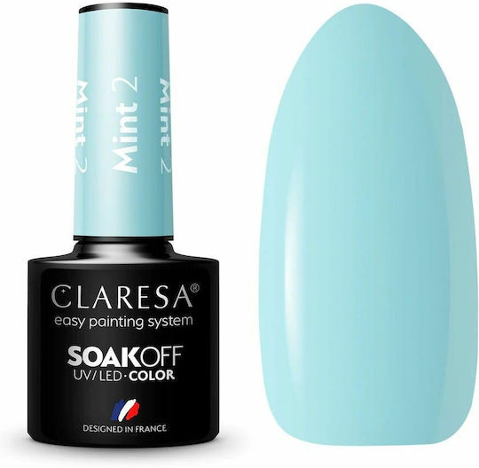 Claresa Soak Off Ημιμόνιμο Βερνίκι Νυχιών Mint 2 5ml