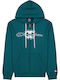 Kids Sweatshirt Cardigan With Hood And Pockets Green