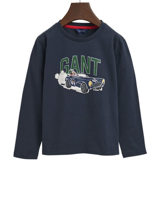 Gant Kids Blouse Long Sleeve Navy Blue