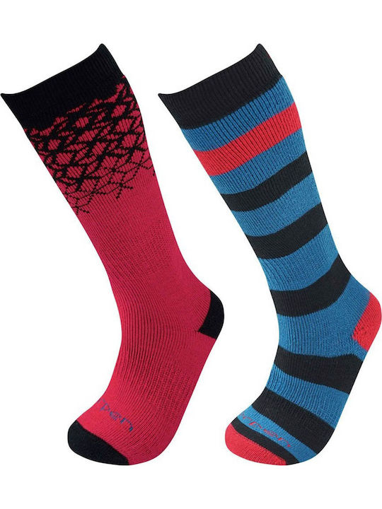 Lorpen Kids' Socks Knee-High Multicolored 2 Pairs
