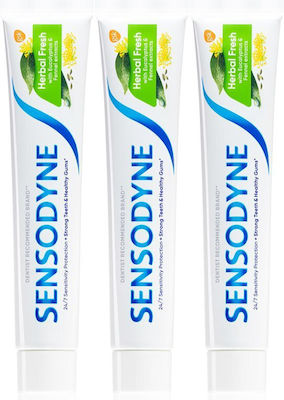 Sensodyne Herbal Fresh Pastă de dinți 3x75ml