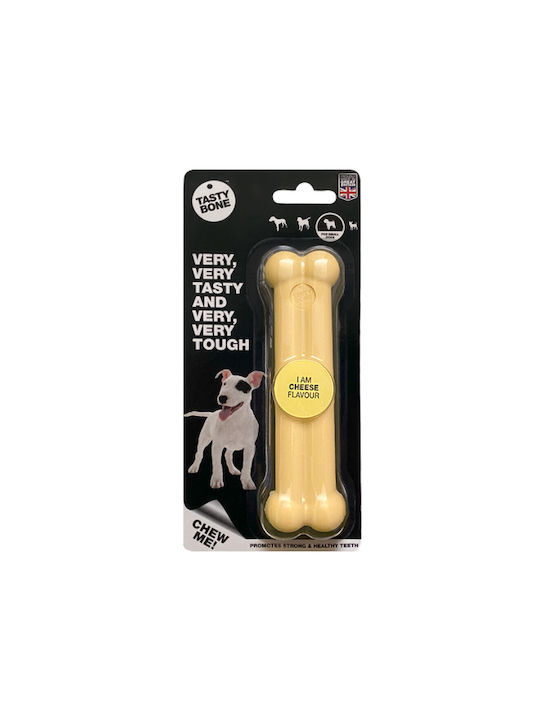 Tasty Bone Tasty Cheese Bone Toy Dog with Flavor Cheese Small Beige 1pcs