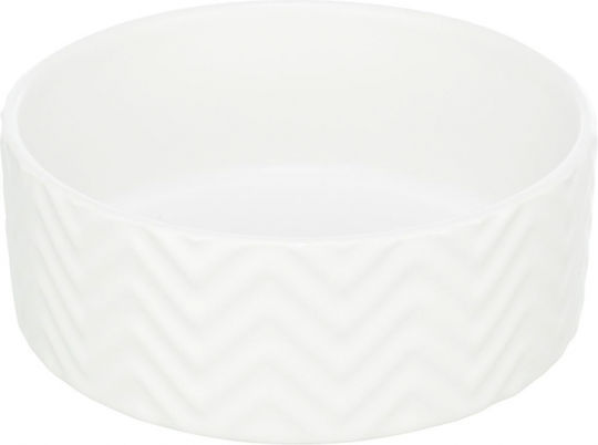 Trixie Ceramic Ceramic Bowl Food & Water for Dog & Cat 900ml 16cm in White Color