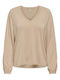 Only Winter Women's Blouse Long Sleeve with V Neck Nomad