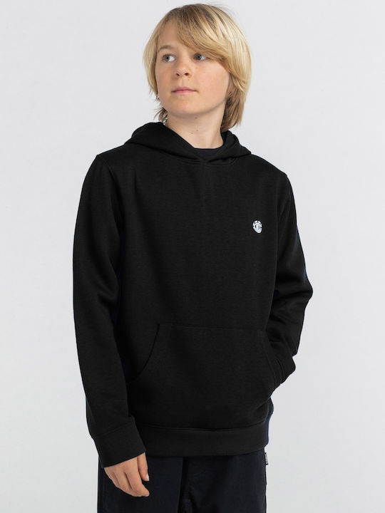 Element Kinder Sweatshirt mit Kapuze und Taschen Schwarz Cornell