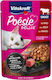 Vitakraft Poesie Delice Nassfutter für Erwachsene Katzen in Beutel mit Kalb ohne Getreide & Gluten 85gr