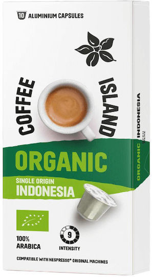 Coffee Island Капсули Еспресо Indonesia Organic Съвместими с машина Nespresso 10капси
