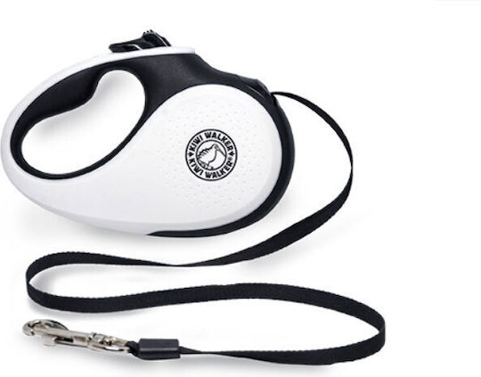 Kiwi Foldable Dog Leash/Lead Strap in White color 5m up to 15kg