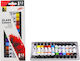 Tpster Glass Colours Seturi de pictură Multicolore pentru Sticlă 12buc
