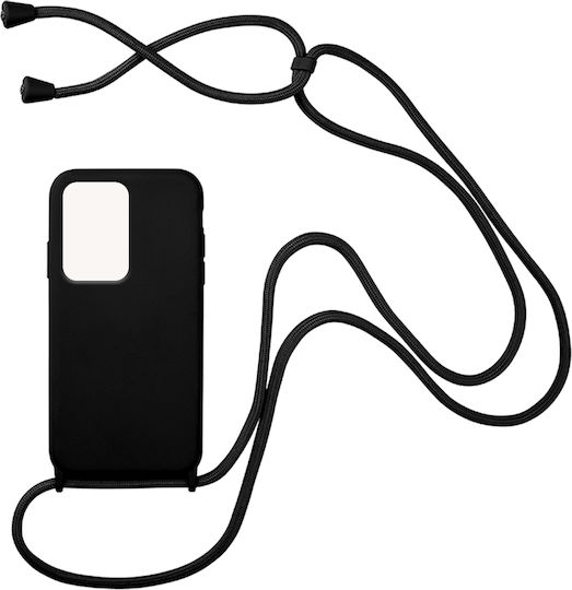 Sonique Carryhang Back Cover Silicone 0.5mm with Strap Black (Xiaomi 11T / 11T Pro)
