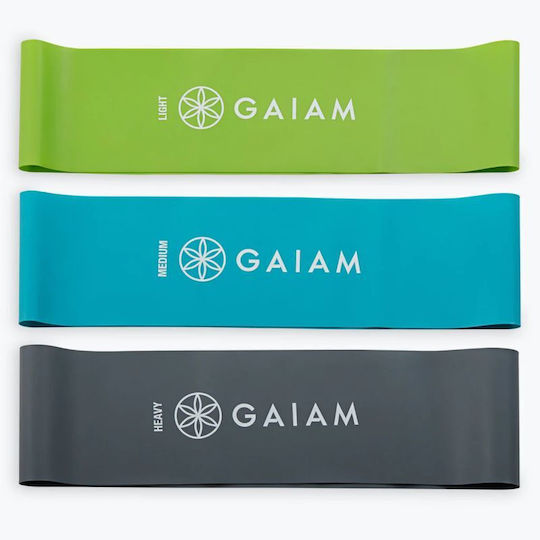 Gaiam Mini Band Σετ 3τμχ Πολύχρωμα 0.3m