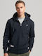 Superdry Code Essential Men's Sweatshirt Jacket with Hood and Pockets Navy Blue