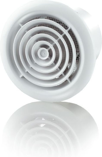 Vents 100 PF Εξαεριστήρας Μπάνιου 100mm Λευκός