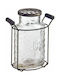 JK Home Decoration Διακοσμητικό Βάζο Glas Transparent 15x19cm 1Stück