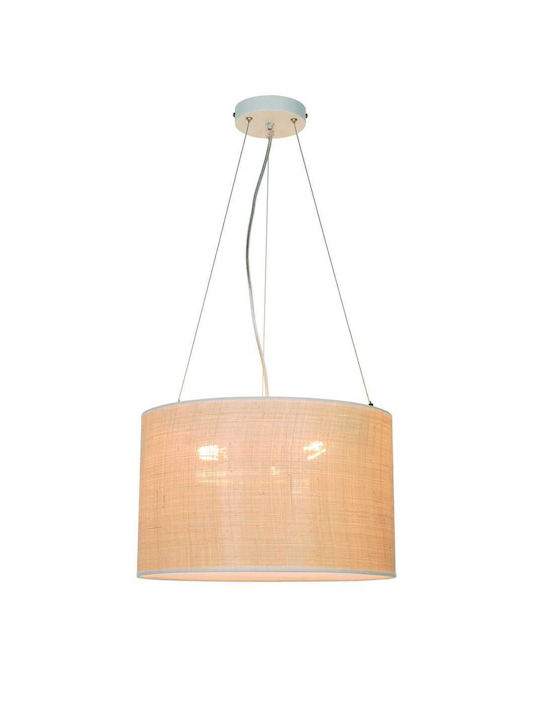 Viokef Amanda Pendant Light Three-Light for Socket E27 Beige