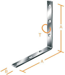 Vormann Γωνία Σύνδεσης για Πέργκολα Γαλβανιζέ 10x10cm