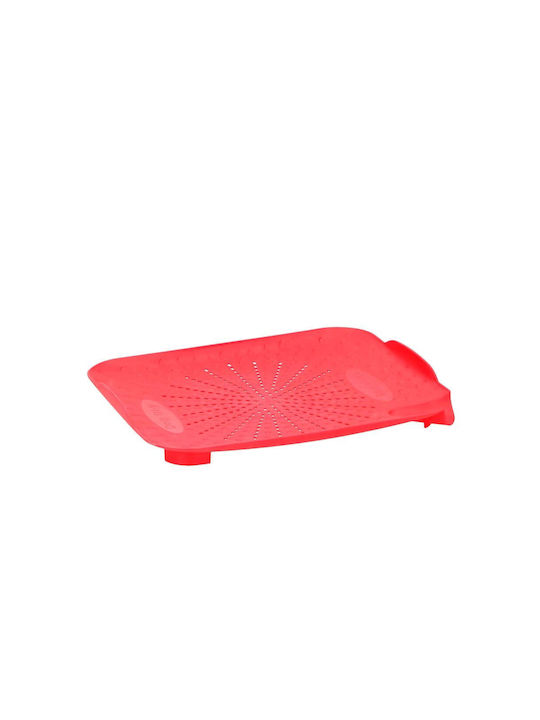Alpina Επιφάνεια Στεγνώματος Πλαστική σε Κόκκινο Χρώμα 33.1x26.4x3.9cm