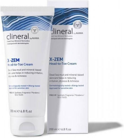 Ahava Clineral X-Zem Ενυδατική Κρέμα Σώματος για Ξηρές Επιδερμίδες 200ml