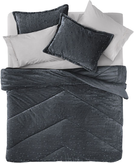 Guy Laroche Комбинирано одеяло Куинсайз 220x240бр Bolero Въглерод 650Gsm