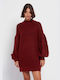 Funky Buddha Mini Rochie Tricotat Burgundy