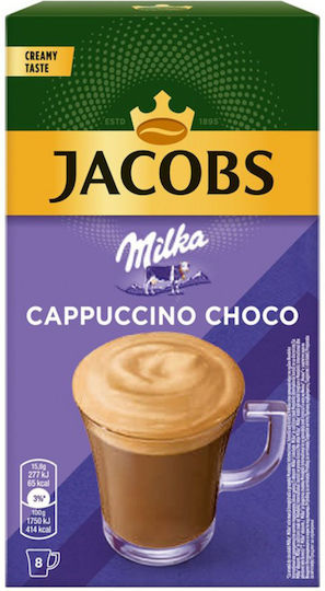 Jacobs Instant Coffee Cappuccino Choco Chocolate 8x15.8gr
