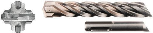 Makita Nemesis II Four-Cut Drill with SDS Plus Shank for Glass, Tiles and Masonry 32x450mm