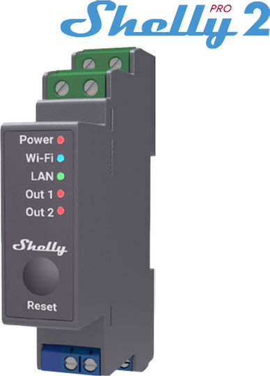 Shelly PRO 2 Phase Relays Strom 16A with Voltage 230V