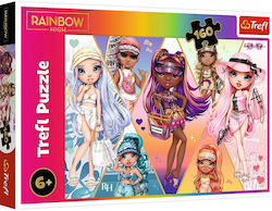 Puzzle pentru Copii Rainbow High, Happy Friends pentru 6++ Ani 160buc Trefl