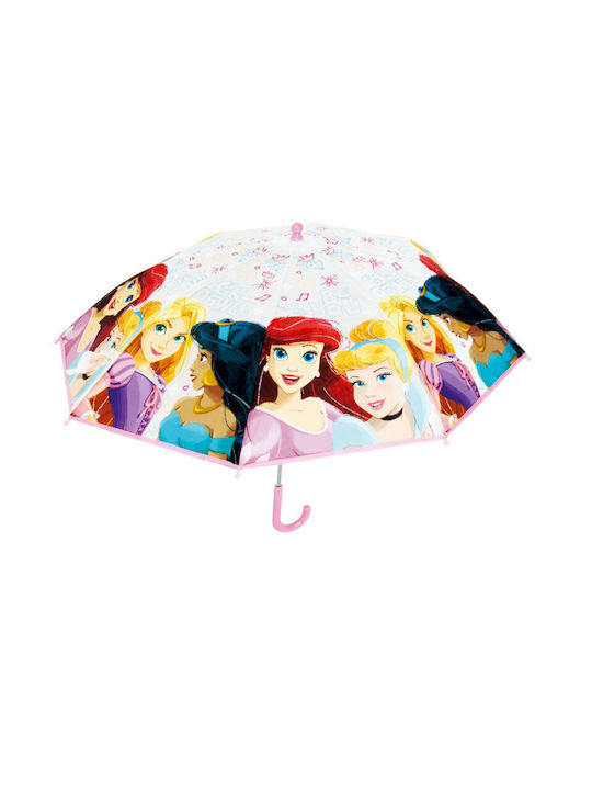 Arditex Kids Curved Handle Umbrella Disney Princess with Diameter 48cm Multicolour