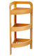 5Five Boden Badezimmerregal Bamboo mit 3 Regalböden 23x23x61cm Braun