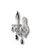 Universo Illuminazione Vintage Lamp Wall with Socket E14 White 11.5cm