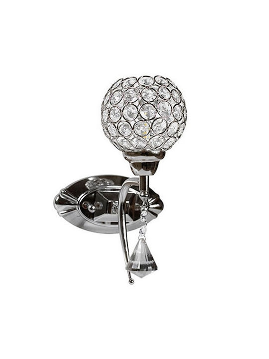 Universo Illuminazione Vintage Lamp Wall with Socket G9 Silver 17x17cm