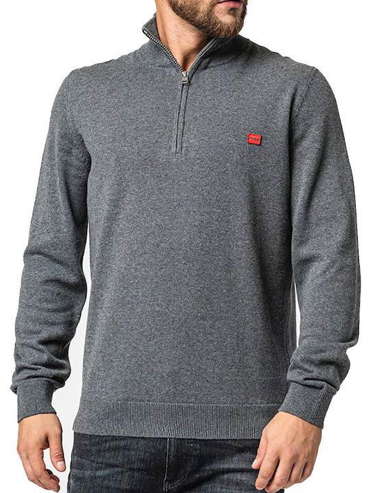 Hugo San Langarm-Pullover Gray