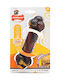 Nylabone Strong Cheeseburger Παιχνίδι Κόκκαλο Σκύλου Μασητικό με Γεύση Μπέικον Medium Καφέ 1τμχ