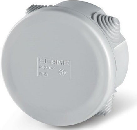 Scame Surface Mounted Electrical Box Branching IP55 in Gray Color