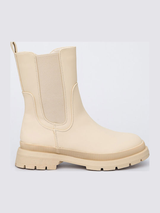 Women's Chelsea Boots Beige