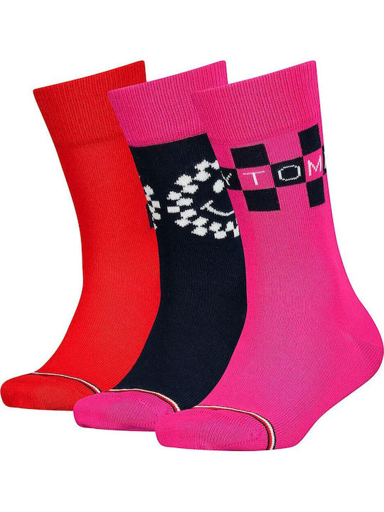 Tommy Hilfiger Kids' Socks Knee-High Pink 3 Pairs