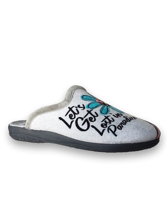 Dicas Χ279683 Anatomic Women's Slippers In Gray Colour