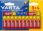 Varta Longlife Max Power Αλκαλικές Μπαταρίες AA 1.5V 12τμχ