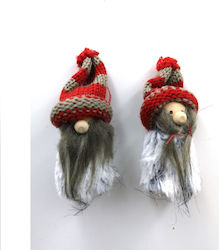 Santa Claus Christmas Tree Ornaments Gray 11cm 2 Pieces Santa Claus Christmas Tree Ornaments Gray 11cm 2 Pieces