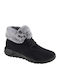 On The Go JoyPlush Dreams Suede Women's Ankle Boots with Fur Black
