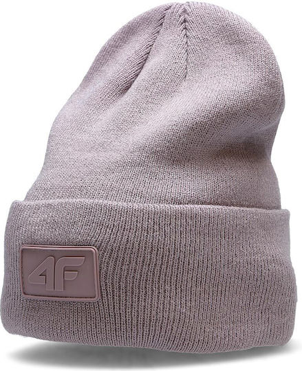 Beanie Beanie Knitted in Lilac color