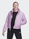 Insulated Women's Short Puffer Jacket for Winter Lilacc