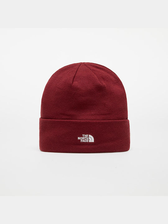 The North Face Norm Beanie Ανδρικός Σκούφος Πλεκτός σε Μπορντό χρώμα