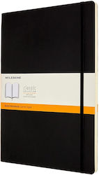 Moleskine Reporter Notebook A4 Ruled with Elastic Black