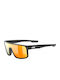 Uvex LGL 51 Men's Sunglasses with Black Plastic Frame and Orange Polarized Lens S5330252213
