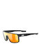 Uvex LGL 51 Men's Sunglasses with Black Plastic Frame and Orange Polarized Lens